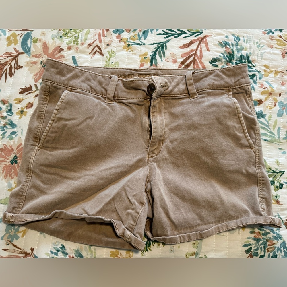 AE khaki shorts